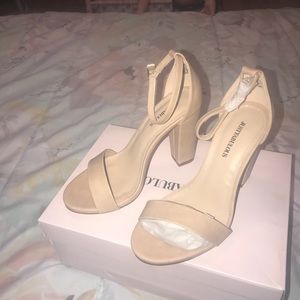 Nude high heels
